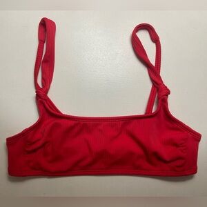 Red bikini top small